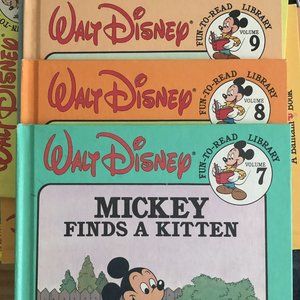 Walt Disney Bantam Books Fun To Read Vol 7-10 Jan1986 Set of 4